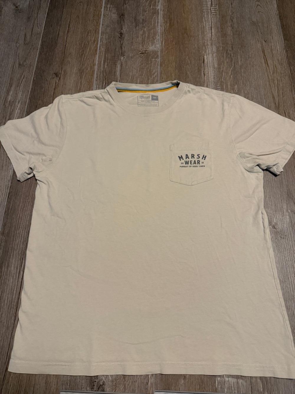Marsh Wear Men’s Cream Pocket T-Shirt